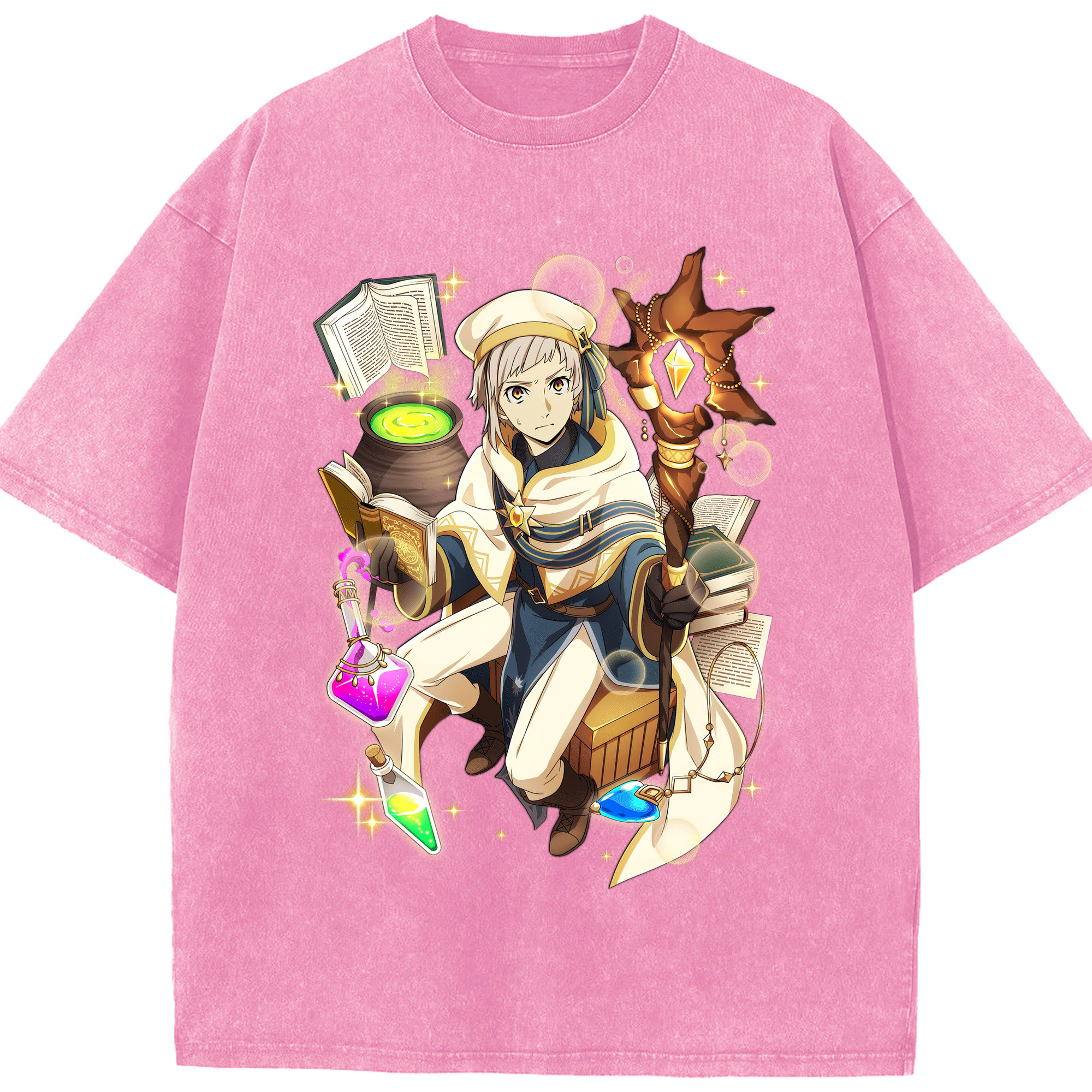 （画像用） 文豪ストレイドッグス Bungo Stray Dogs 綿100% ヴィンテージ風 半袖Tシャツ（フロントプリント）